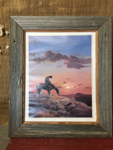 End of trail painting by m carosellin11 by 14