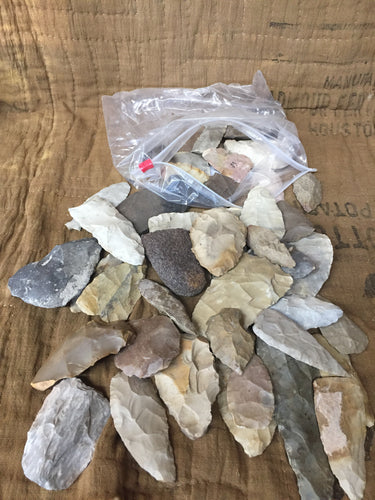 Authentic Native American Arrowheads- Blades