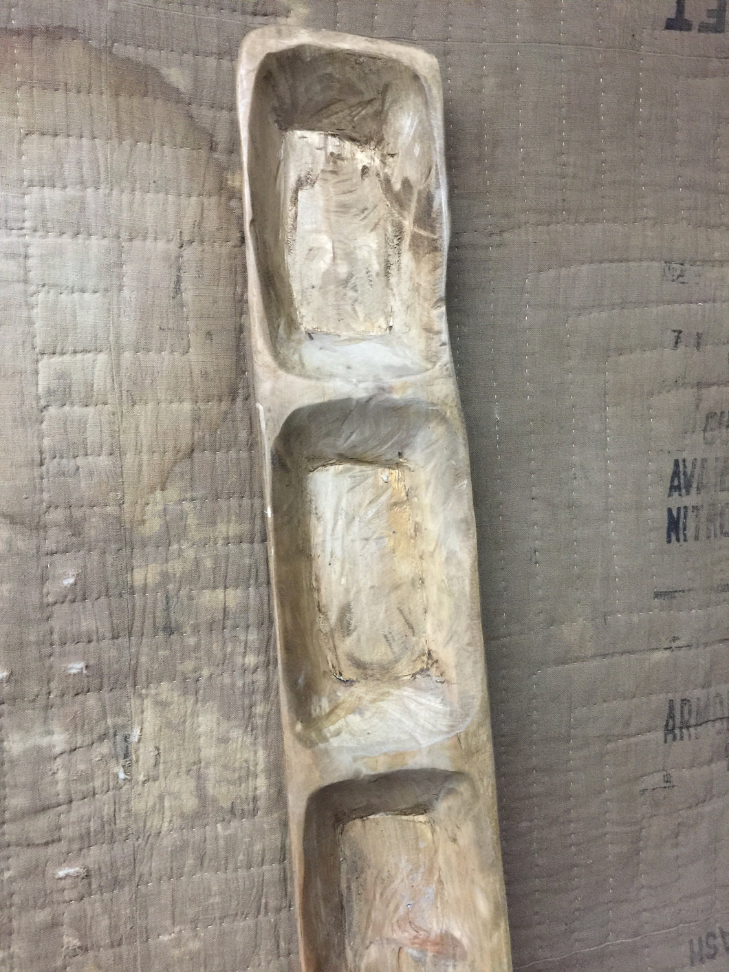 Wooden Divided Bowl