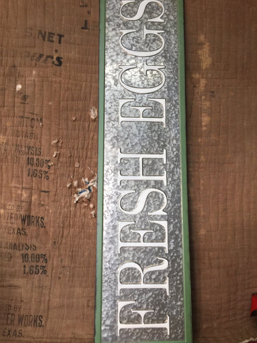 “Fresh Eggs” sign