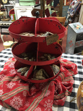 Load image into Gallery viewer, Red Metal Three Tier Turntable