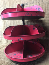 Load image into Gallery viewer, Red Metal Three Tier Turntable