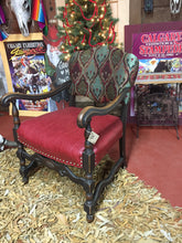 Load image into Gallery viewer, Decorative Wooden/Leather Chair (Red)