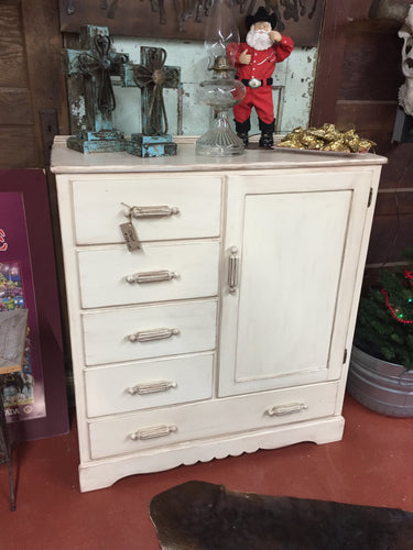 Off White 6-Drawer Chest