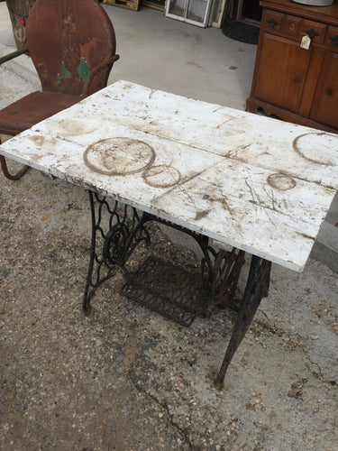 Antique Singer Sewing Machine Table