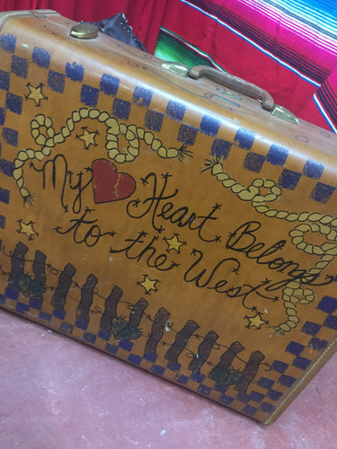 “My Heart Belongs To The West” Suitcase