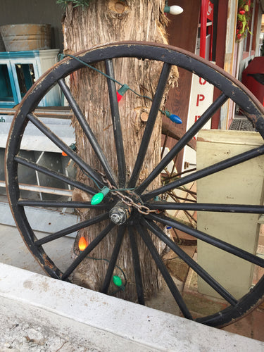 Wooden Amish Carriage Wheel