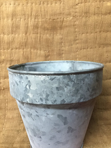 Vintage Metal Flower Pot
