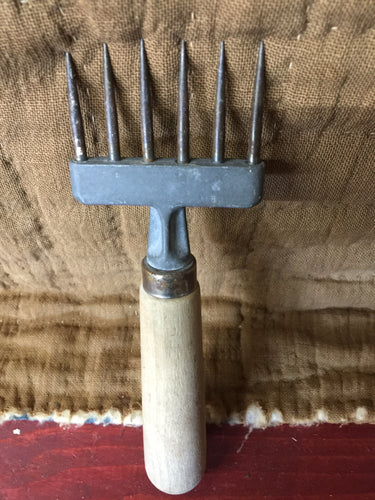 Vintage ice pick with wood handle