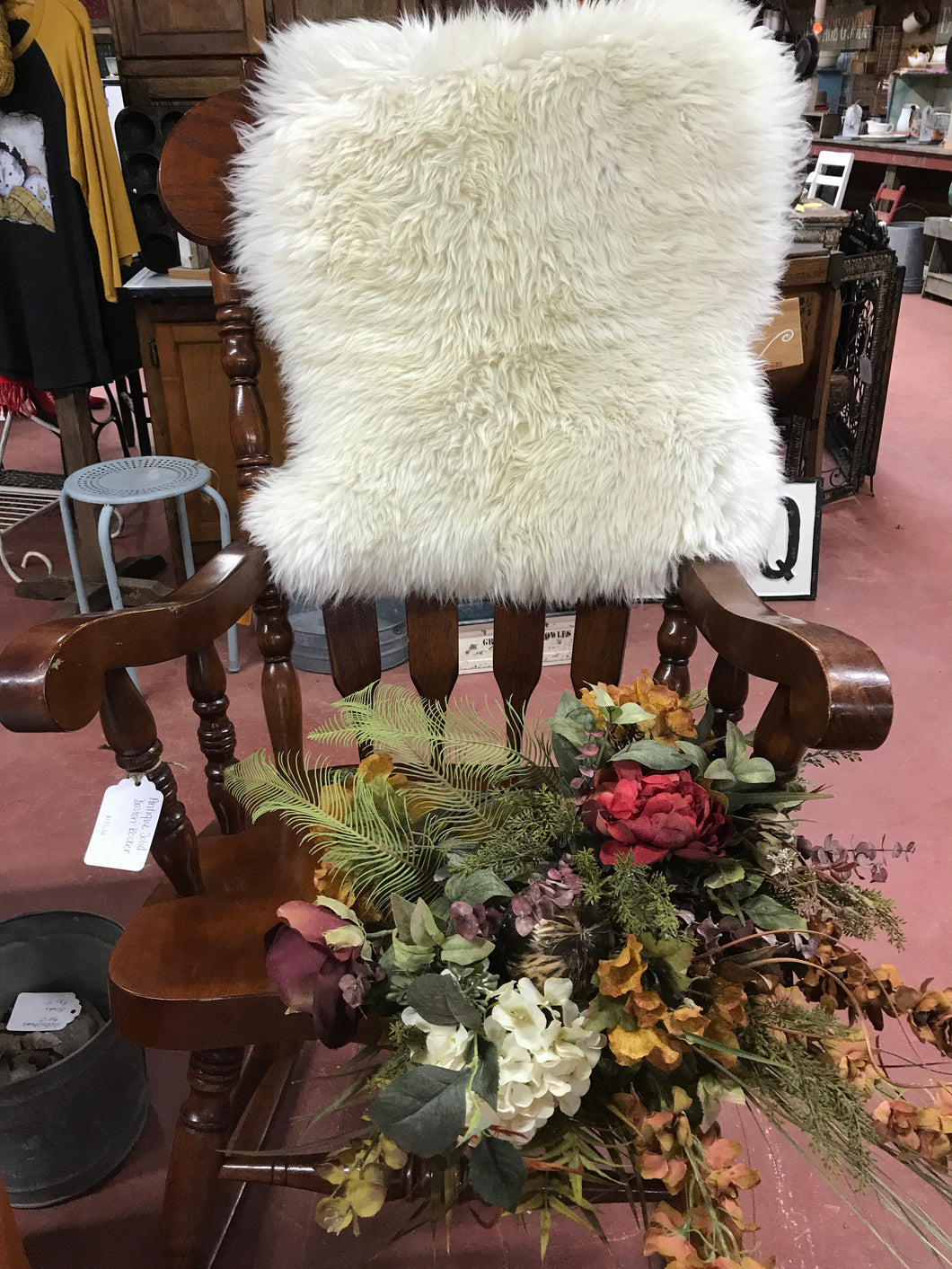 Antique Solid Boston Rocker