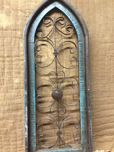 Turquoise Wooden Decorative Window