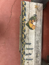 Load image into Gallery viewer, Vintage Hand Painted Wooden Bench