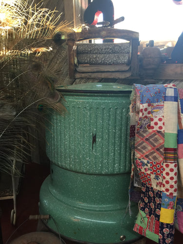 Vintage Blue Washing Machine