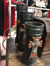 Load image into Gallery viewer, Vintage Cross Candleholder- small