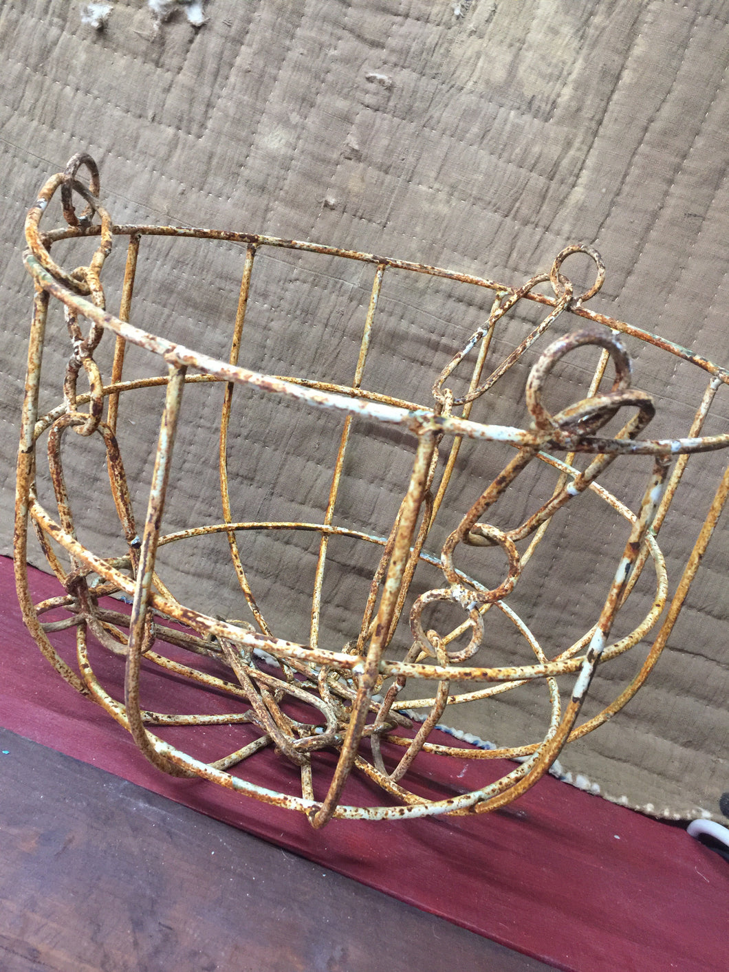 Antique Metal Hanging Basket