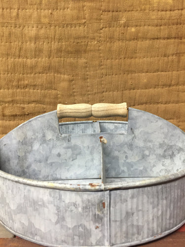 Galvanized Oval Tray