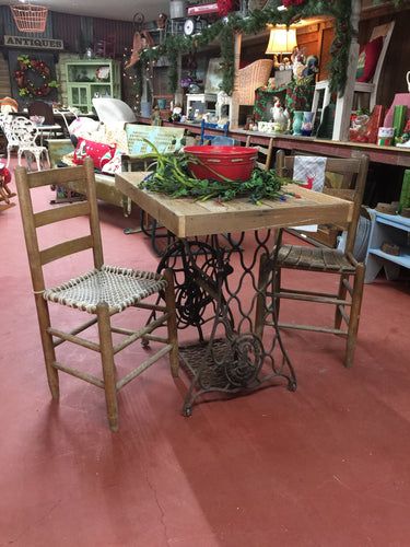Vintage Sewing Treddle Table